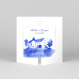 Faire-part de mariage Élégant (fenêtre) blanc