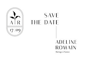 Save the date ikebana blanc Save the date ikebana blanc