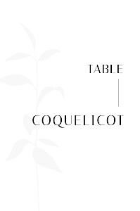 Marque-table mariage ikebana blanc Marque-table mariage ikebana blanc