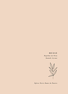Livret de messe rose jeune pousse rose Livret de messe rose jeune pousse rose