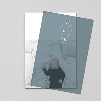 Faire-part de naissance rêve bleu (calque) bleu Faire-part de naissance rêve bleu (calque) bleu