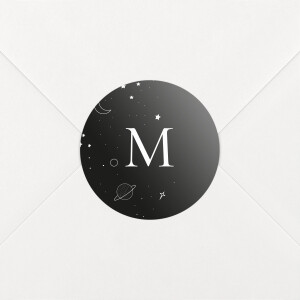 Stickers pour enveloppes naissance Rêve bleu noir Stickers pour enveloppes naissance Rêve bleu noir