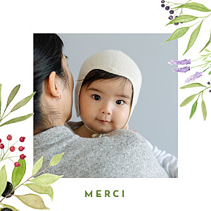 Carte de remerciement photos quatre saisons été Carte de remerciement photos quatre saisons été
