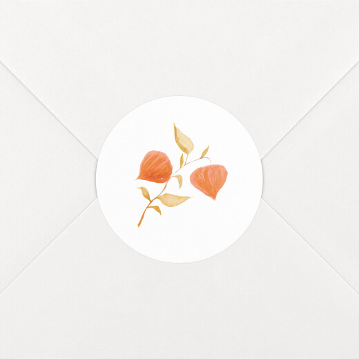 Stickers pour enveloppes naissance Quatre saisons automne - Vue 1
