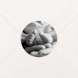 Stickers pour enveloppes naissance Sobre blanc