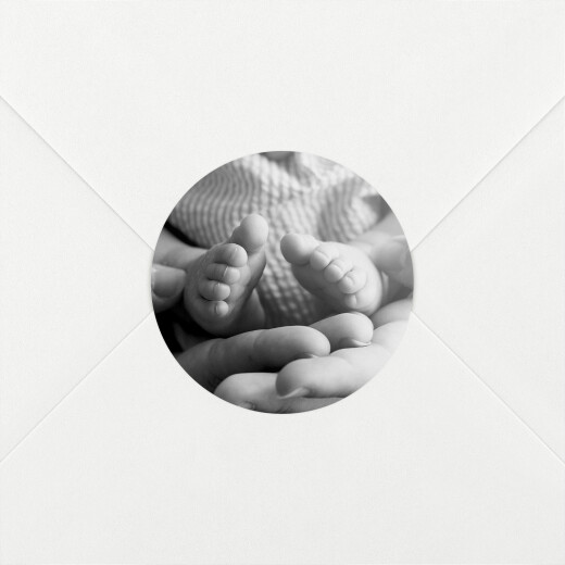 Stickers pour enveloppes naissance Sobre blanc - Vue 1