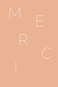 Carte de remerciement orange atmosphère orange Carte de remerciement orange atmosphère orange