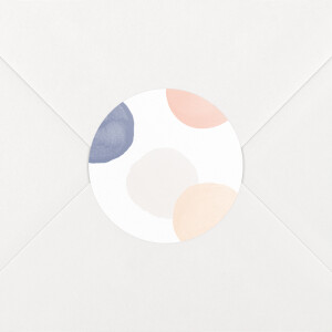 Stickers pour enveloppes naissance Confettis Bleu
