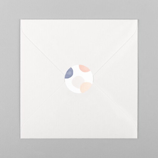 Stickers pour enveloppes naissance Confettis Bleu - Vue 2