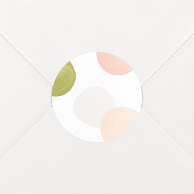 Stickers naissance rose confettis multi Stickers naissance rose confettis multi
