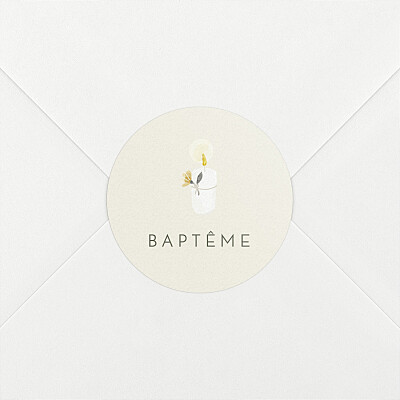 Stickers baptême mon petit trousseau beige Stickers baptême mon petit trousseau beige