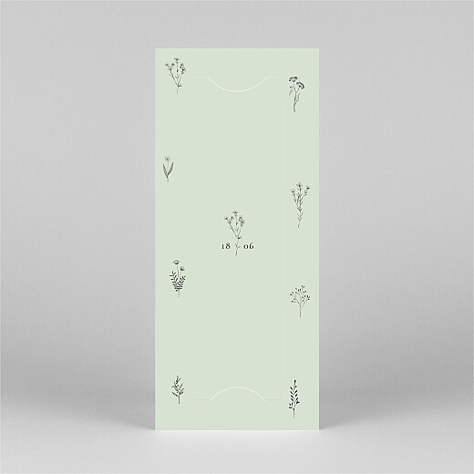 Faire-part de communion Herbier (marque-page) vert - Vue 3 Faire-part de communion Herbier (marque-page) vert - Vue 3