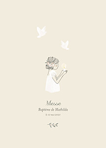 Livret de messe classique douce lueur rose Livret de messe classique douce lueur rose