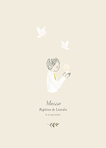 Livret de messe jaune douce lueur jaune Livret de messe jaune douce lueur jaune