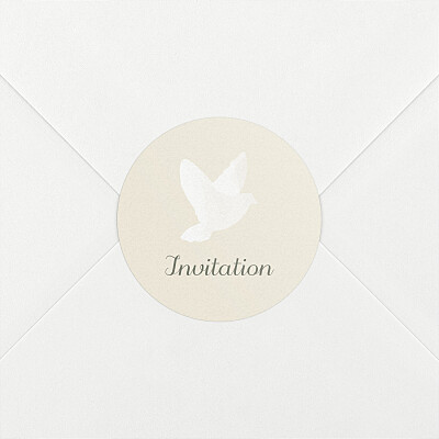Stickers baptême douce lueur blanc Stickers baptême douce lueur blanc