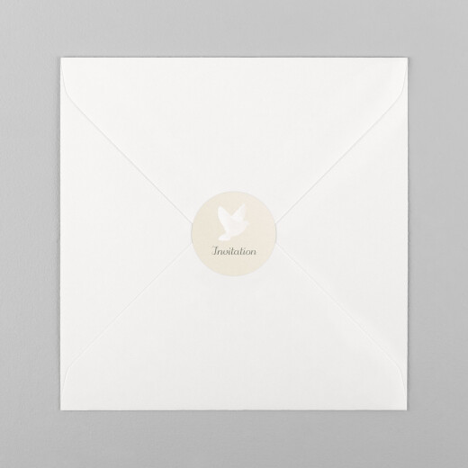 Stickers pour enveloppes baptême Douce lueur blanc - Vue 2