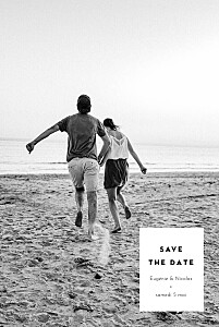 Save the date moderne cartouche blanc Save the date moderne cartouche blanc