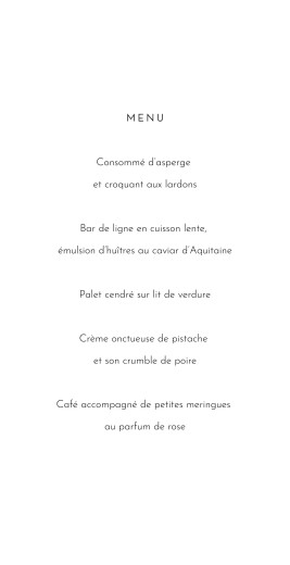 Menu de mariage Lettres fleuries blanc - Page 3 Menu de mariage Lettres fleuries blanc - Page 3