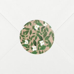 Stickers pour enveloppes naissance Lettres fleuries rose Stickers pour enveloppes naissance Lettres fleuries rose