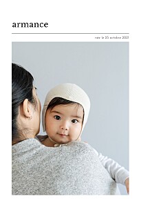 Faire-part de naissance moderne édito blanc Faire-part de naissance moderne édito blanc