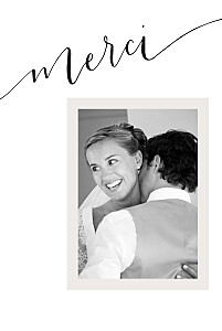 Carte de remerciement mariage tous genres doux souvenir blanc Carte de remerciement mariage tous genres doux souvenir blanc