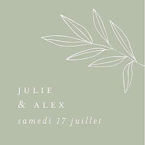 Etiquette de mariage vert jeune pousse vert Etiquette de mariage vert jeune pousse vert