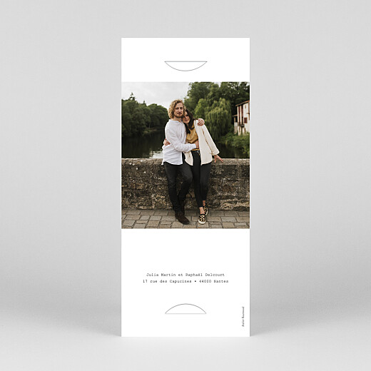 Save the Date Minimal (marque-page) blanc - Vue 4 Save the Date Minimal (marque-page) blanc - Vue 4