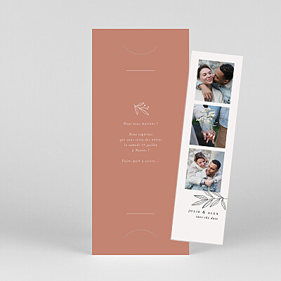 Save the date beige jeune pousse (marque-page) blush Save the date beige jeune pousse (marque-page) blush