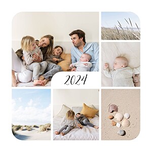 Carte de voeux Tendre innocence (photos) blanc Carte de voeux Tendre innocence (photos) blanc