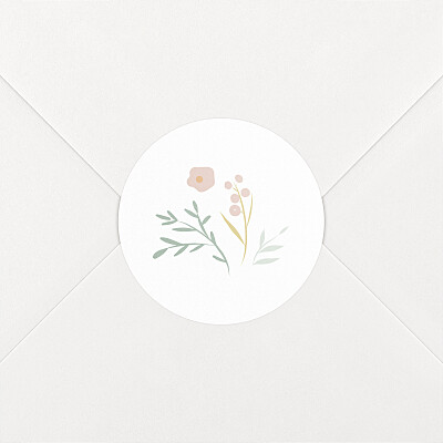 Stickers pour enveloppes naissance vert brins d'été vert Stickers pour enveloppes naissance vert brins d'été vert