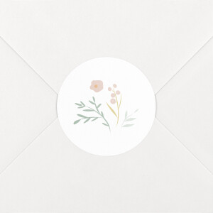 Stickers pour enveloppes naissance Brins d'été vert