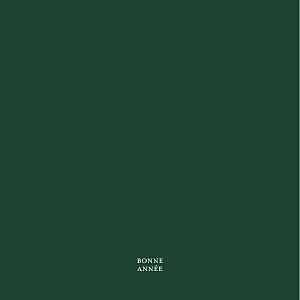 Carte de voeux vert psyché (4 pages) vert Carte de voeux vert psyché (4 pages) vert