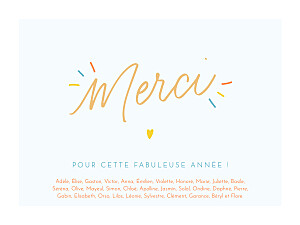 Affichette merci - écoliers ciel Affichette merci - écoliers ciel