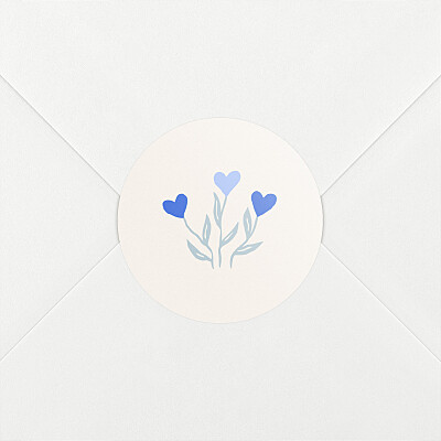 Stickers naissance fille jardin de flœurs bleu Stickers naissance fille jardin de flœurs bleu