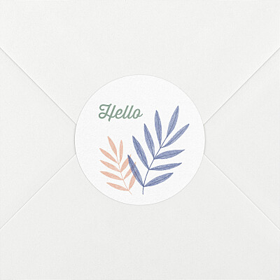 Stickers naissance rose feuillage crayonné rose Stickers naissance rose feuillage crayonné rose