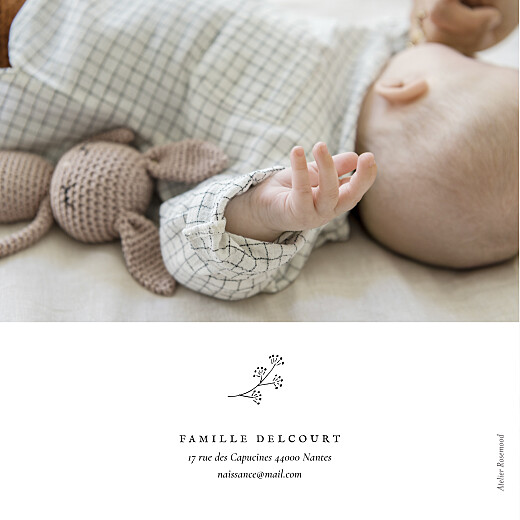 Faire-part de naissance Petite gravure (4 pages) blanc - Page 4 Faire-part de naissance Petite gravure (4 pages) blanc - Page 4