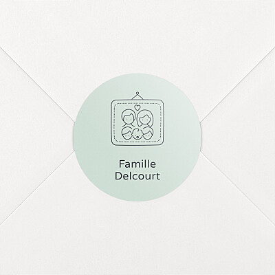 Stickers naissance mon histoire en pictos vert Stickers naissance mon histoire en pictos vert