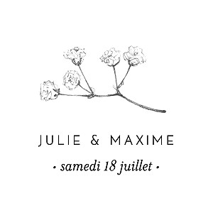 Etiquette perforée mariage blanc joli brin blanc Etiquette perforée mariage blanc joli brin blanc