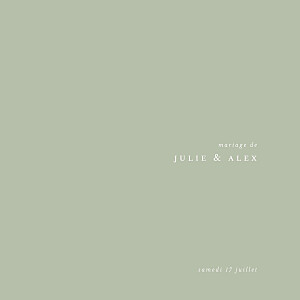 Faire-part de mariage Jeune pousse (dorure) 4 pages vert Faire-part de mariage Jeune pousse (dorure) 4 pages vert