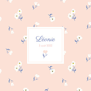 Faire-part de naissance bikini sous la pluie blossom (4 pages) rose Faire-part de naissance bikini sous la pluie blossom (4 pages) rose