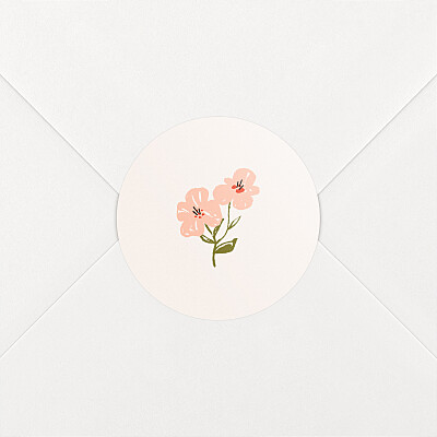 Stickers pour enveloppes naissance beige blossom beige Stickers pour enveloppes naissance beige blossom beige