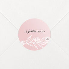 Stickers pour enveloppes naissance Douceur champêtre rose Stickers pour enveloppes naissance Douceur champêtre rose