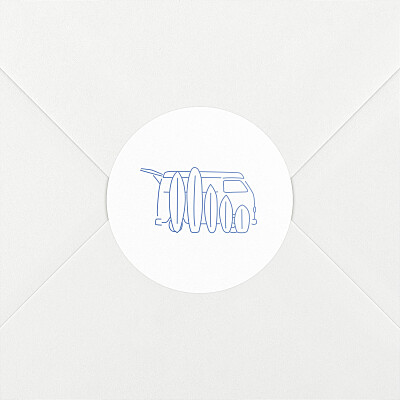 Stickers pour enveloppes naissance blanc première vague blanc Stickers pour enveloppes naissance blanc première vague blanc