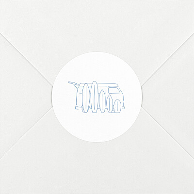 Stickers naissance bleu première vague bleu Stickers naissance bleu première vague bleu