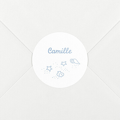 Stickers naissance bleu première vague bleu Stickers naissance bleu première vague bleu