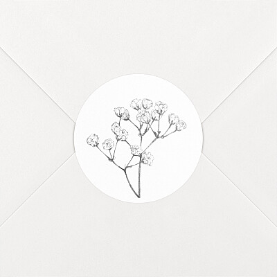 Stickers mariage blanc joli brin blanc Stickers mariage blanc joli brin blanc