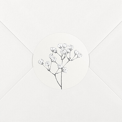 Stickers pour enveloppes mariage joli brin beige Stickers pour enveloppes mariage joli brin beige