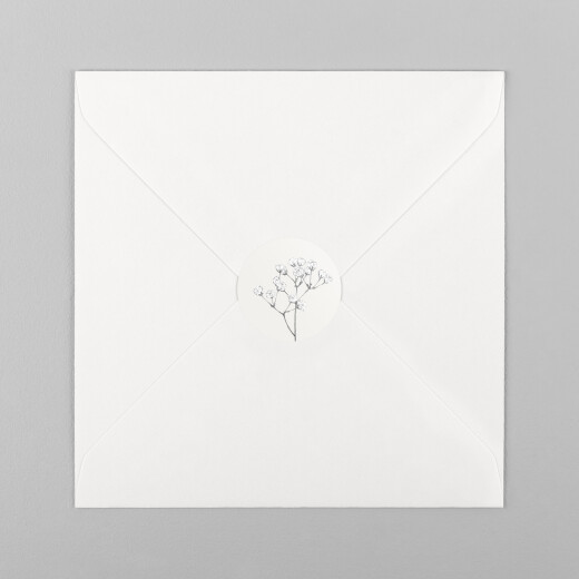 Stickers pour enveloppes mariage Joli brin beige - Vue 2