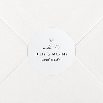 Stickers pour enveloppes mariage bleu joli brin bleu Stickers pour enveloppes mariage bleu joli brin bleu