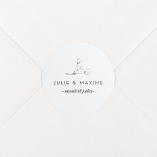 Stickers pour enveloppes mariage Joli brin bleu